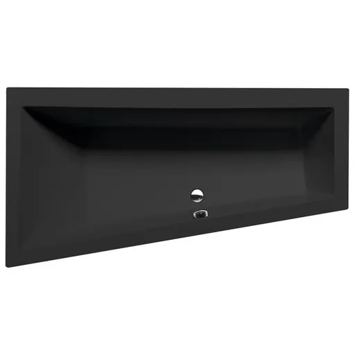 Polysan ANDRA L asymetrická vaňa 90x180 cm akrylát ľavá čierna 72872BM