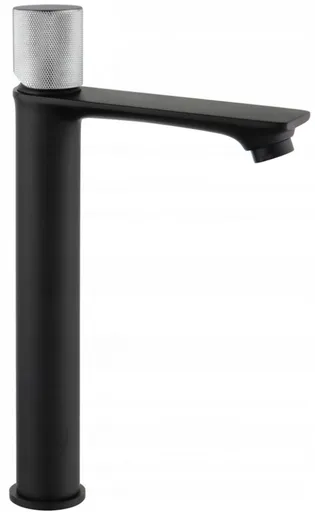 MEXEN/S - Vysoká umývadlová batéria Royo One, čierna / chróm 72211-77