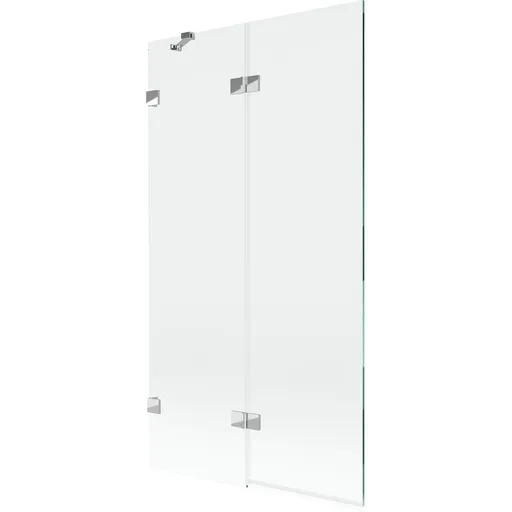 MEXEN/S - Lunar vaňová zástena 2-krídlová ľavá 100 x 150, transparent, chróm 897-100-100-01-00-L