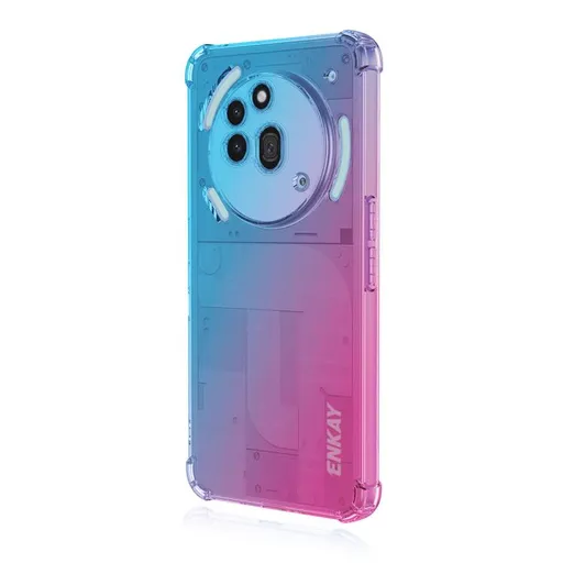 ENKAY GRADIENT Ochranný kryt pre Nothing Phone (3a) Pro BLUE PINK
