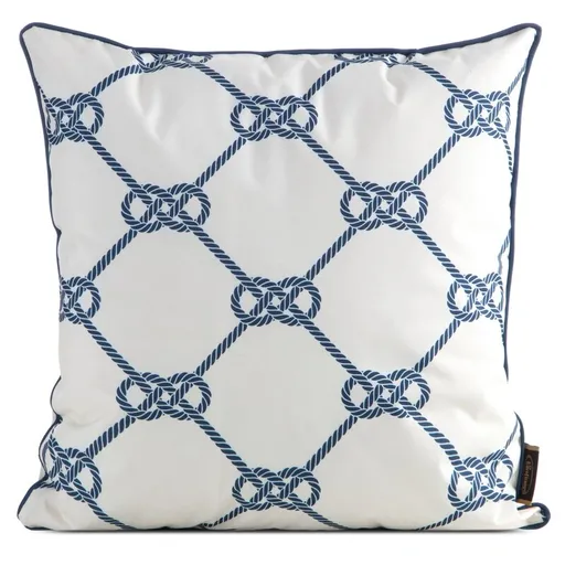 ArtFir Obliečka na vankúš GARDEN 17A | biela/tmavomodrá 45 x 45 cm