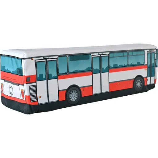 Plyšový autobus – old (Farba autobusu: Červená)