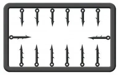 Cralusso tŕň plastic bait spike 14 ks - 9 +13 mm