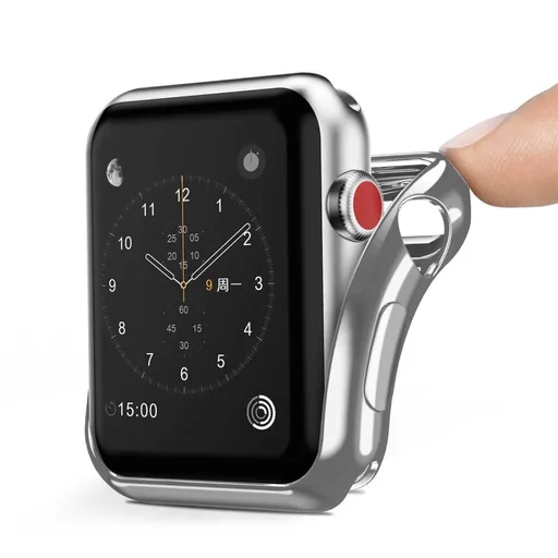 DUX Ochranný obal pre Apple Watch 38mm strieborný