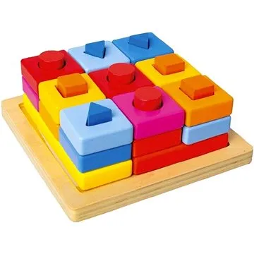 Vkladacie tvary na doske farebné (4011768724387)