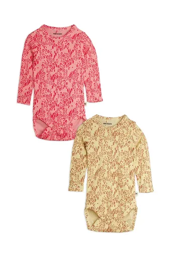 Body pre bábätká Mini Rodini Mini leopard 2-pak