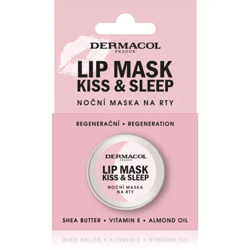 Dermacol Kiss & Sleep nočná maska na pery vône Biela čokoláda 12 g