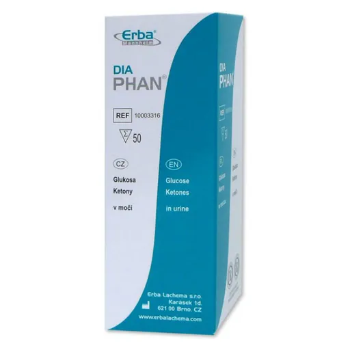 DIAPHAN Diagnostické prúžky 50 kusov