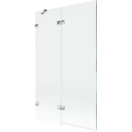 MEXEN/S - Lunar vaňová zástena 2-krídlová ľavá 110 x 150, transparent, chróm 897-110-100-01-00-L