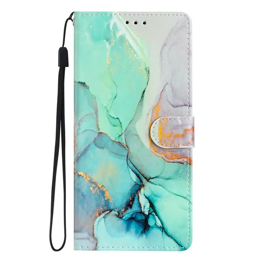 ART Peňaženkový kryt pre Motorola Moto G35 5G GREEN MARBLE