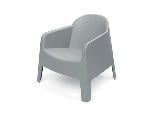 Kreslo záhradné MILANE 745x730x735mm - šedá