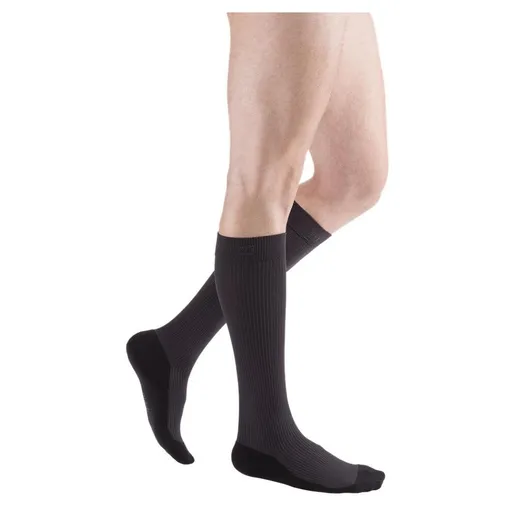 MEDIVEN ACTIVE Kompresívne lýtkové pančuchy pre mužov antracitové, Veľkosť: 3, Délka: Normální