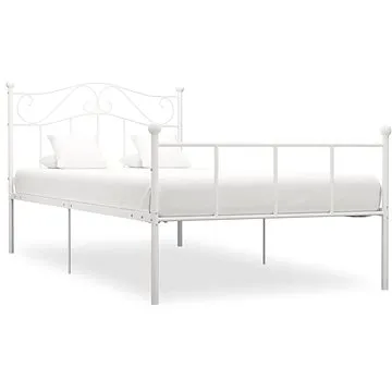 Rám postele biely kov 90 × 200 cm (284516)