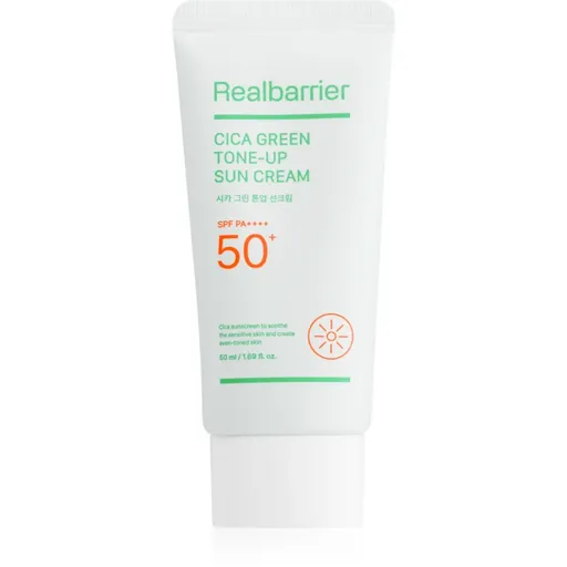 Real Barrier Cica Green Tone-Up Sun Cream intenzívny upokojujúci a ochranný krém SPF 50+ 50 ml