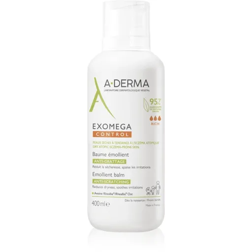 A-Derma Exomega Control Emollient Balm balzam pre citlivú a suchú pleť 400 ml