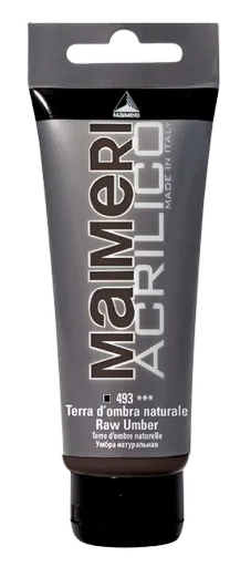 MAIMERI ACRILICO - Akrylové farby 493 - raw umber, 0,2 L