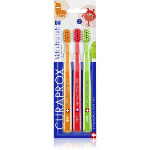 Curaprox 5500 Kids Ultra Soft zubná kefka pre deti 3 ks