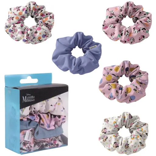 Disney Minnie Scrunchies gumička do vlasov 5 ks