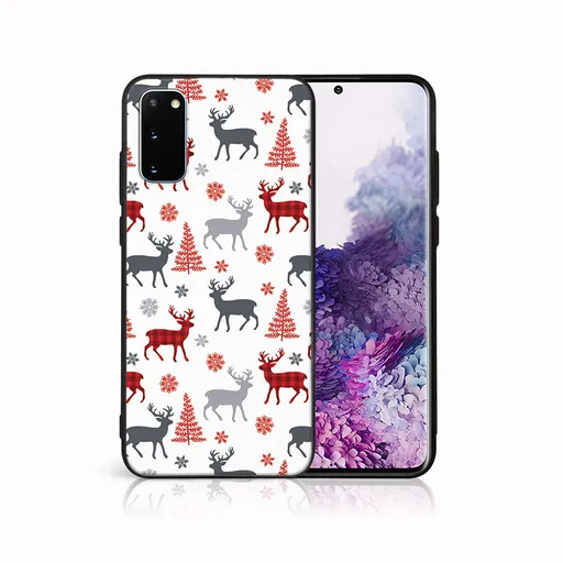 MY ART Kryt s vianočným dizajnom Samsung Galaxy S20 Plus DEER (068)