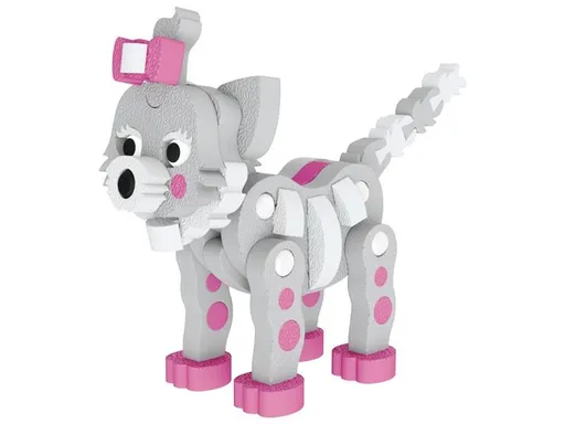 Puzzle 3D mačka 62 dielkov