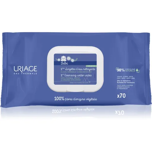 Uriage Bébé 1st Cleansing Wipes čistiace utierky 70 ks