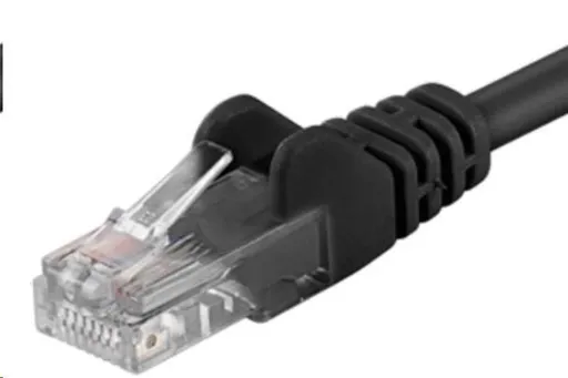 PREMIUMCORD Patch kábel UTP RJ45-RJ45 CAT5e 0.25m čierna