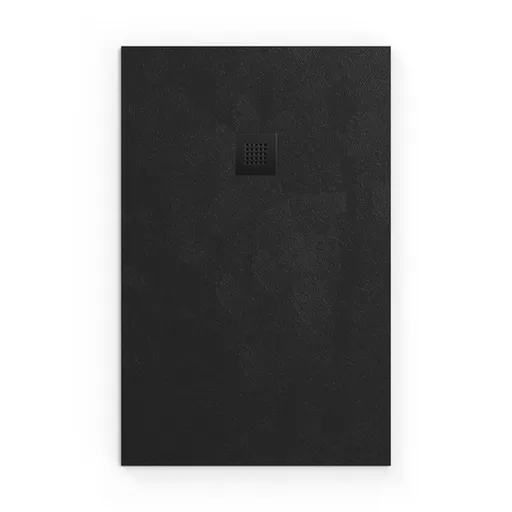 Sprchová vanička obdĺžniková SAT Alek 140x90 cm liaty mramor čierna SATALEK14090