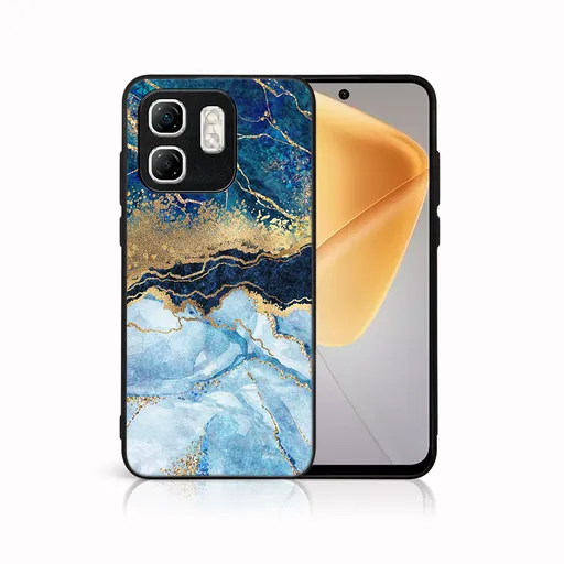 MY ART Ochranný kryt pre Infinix Hot 50i BLUE MARBLE (141)