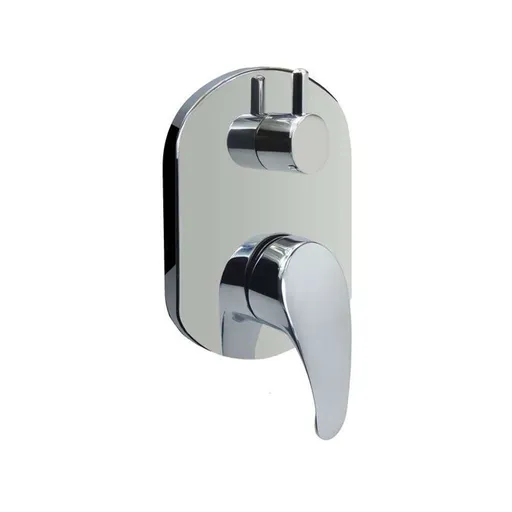 Mereo Sprchová podomietková batéria s prepínačom, Sonáta, Mbox, oválny kryt, chróm CB60106B