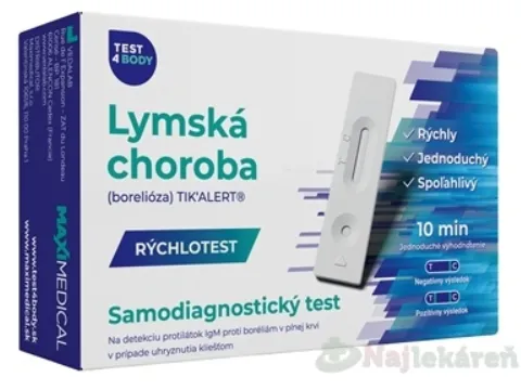 MAXIMEDICAL Rýchlotest Lymská choroba samodiagnostický test z krvi 1 set