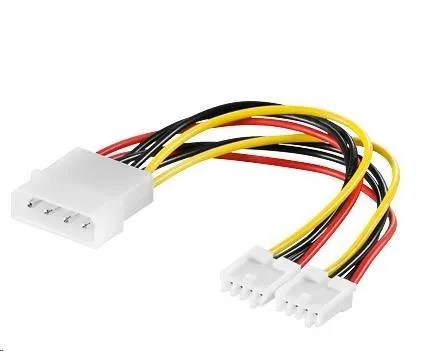 PREMIUMCORD Kábel napájací HDD, FDD 5, 25"-2x3, 5"