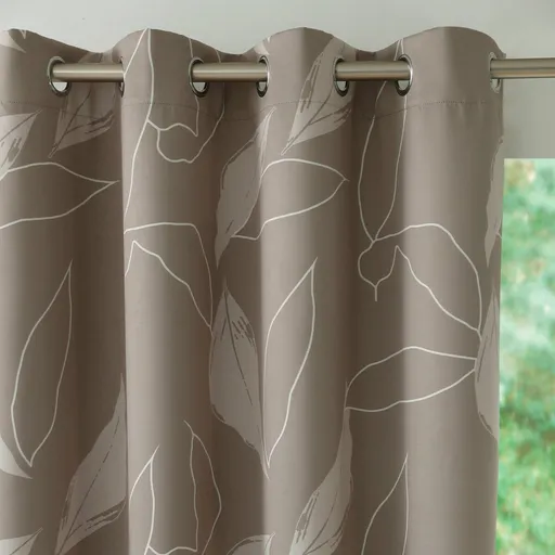 Zatemňovací záves s potlačou listov
