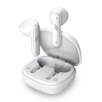 Genius HS-M905BT 31710025400, mikrofon, přepínání skladeb, bílá, 2.0, s nabíjecí krabičkou, sportovní typ USB-C