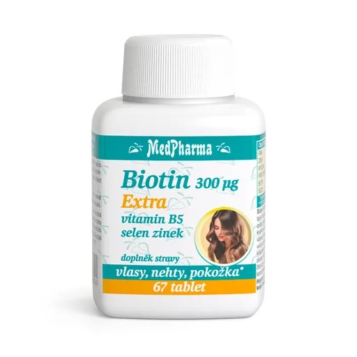MEDPHARMA Biotín 300 µg extra 67 tabliet