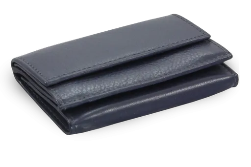 Modrá dámska kožená mini peňaženka 511-4392A-97