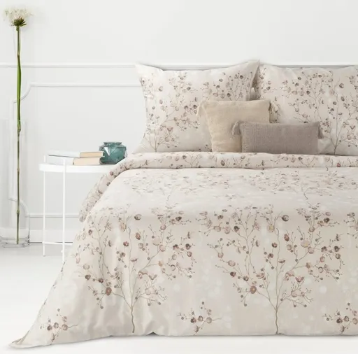 ArtFir Obliečky na jednolôžko SARA 15 | béžová 140 x 200 cm