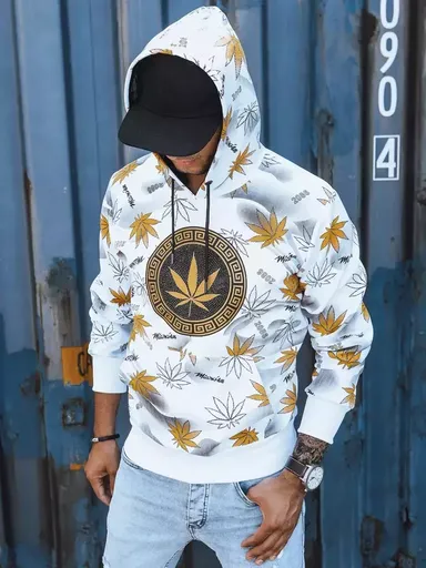 Senzačná biela mikina s potlačou