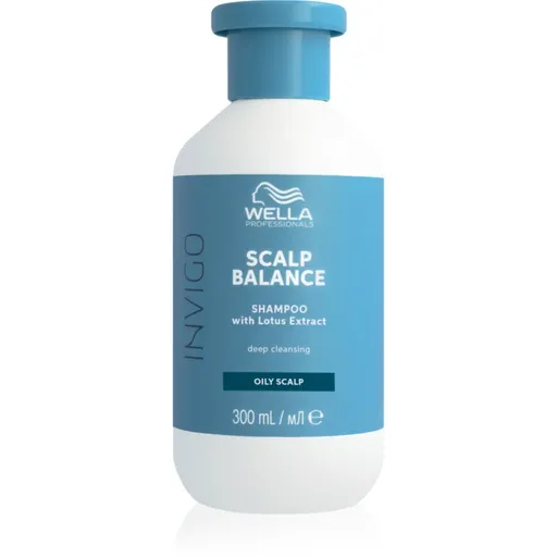 Wella Professionals Invigo Scalp Balance hĺbkovo čistiaci šampón pre mastnú pokožku hlavy 300 ml