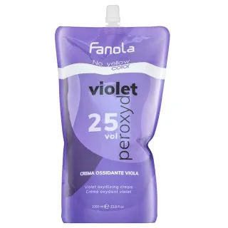 Fanola No Yellow Color Violet Peroxyde vyvíjacia emulzia pre neutralizáciu žltých tónov 7% 25 Vol. 1000 ml