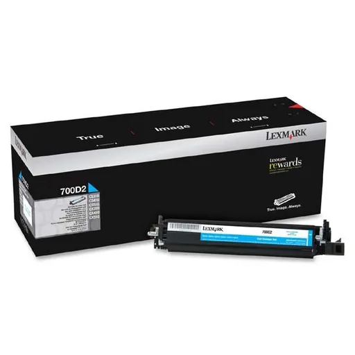 Lexmark 70C0D20 azúrový (cyan) originálny developer