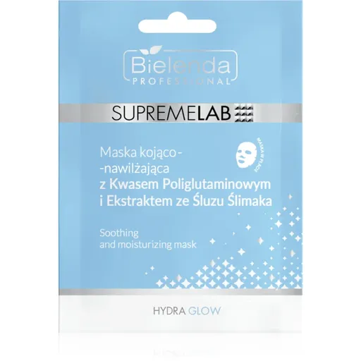 Bielenda Professional Supremelab Hydra Glow hydratačná plátienková maska s extraktom zo slimáka 1 ks