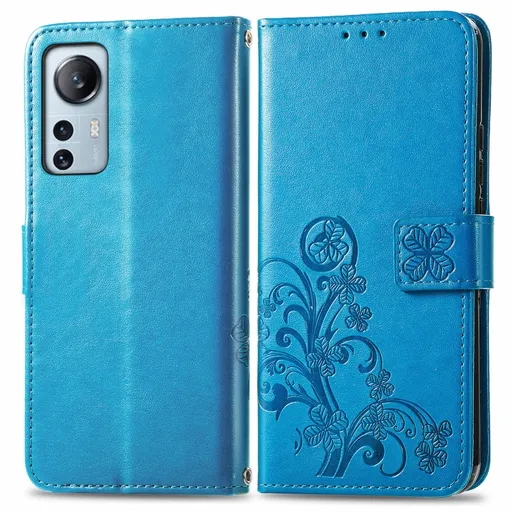 ART Peňaženkový kryt Xiaomi 12 Lite FLOWERS modrý