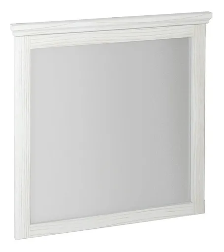 SAPHO - CROSS zrkadlo v drevenom ráme 70x80cm, starobiela CR212