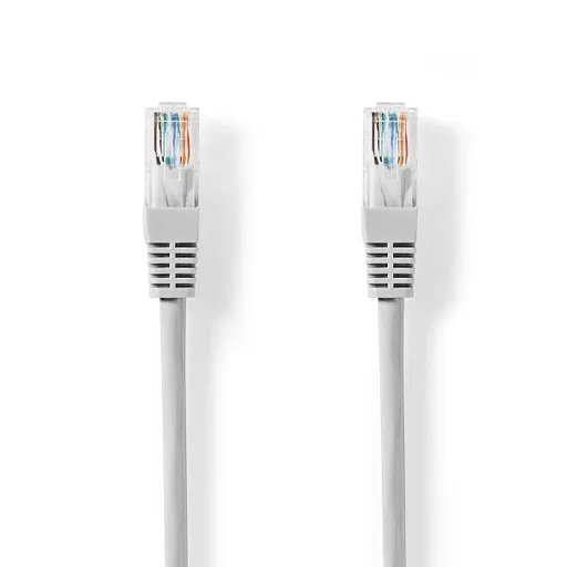 Nedis CCGL85230GY50 - Sieťový Kábel CAT6 | RJ45 Zástrčka | RJ45 Zástrčka | U/UTP | 5.00 m | Okrúhly | PVC | Šedá | Label