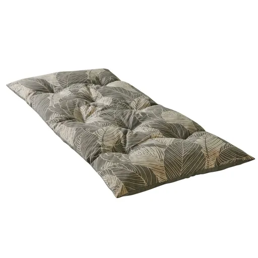 Dlhý dekoratívny vankúš na sedenie s potlačou listov
