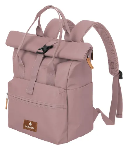 Roll-top batoh Travelite Basics Short Handle Roll-up Smoky rose