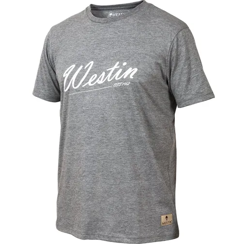 Westin tričko old school t-shirt grey melange - xxl