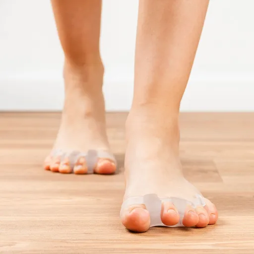 InnovaGoods Oddělovače prstů pro relaxaci a sport Toelax 4 kusů