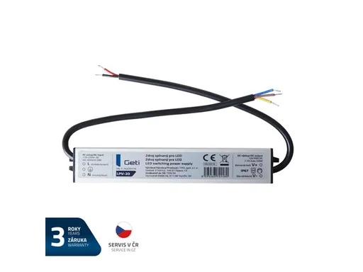 Zdroj spínaný pre LED 12V/ 20W  GETI LPV-20