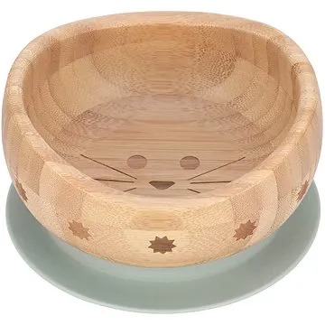Lässig  Bowl Bamboo Wood Little Chums cat (4042183412917)